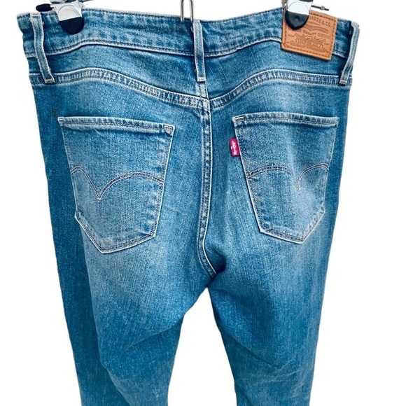 Levi's Premium 721 High Rise Skinny Distressed Jeans sz 29 Waterless Sustainable - Picture 13 of 14